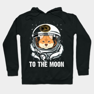 Dogecoin To The Moon Cryptocurrency Hoodie